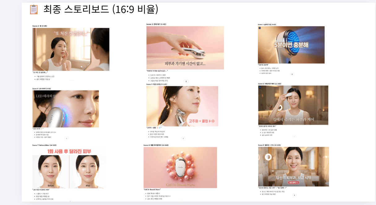 Cell Dr 16:9 비율 최종 스토리보드